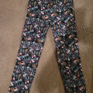 H&M floral ankle pants